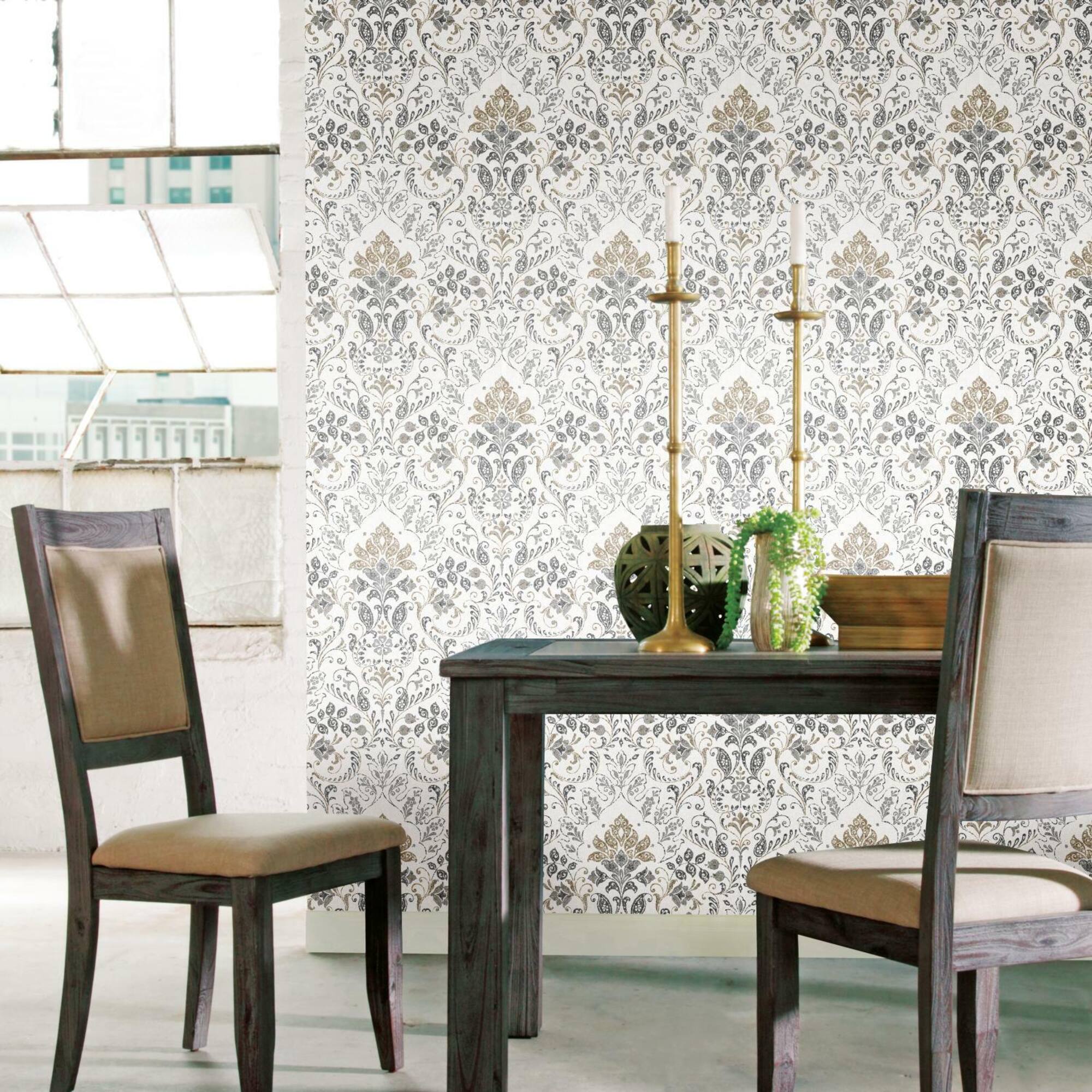 RoomMates Persian Damask Peel & Stick Wallpaper